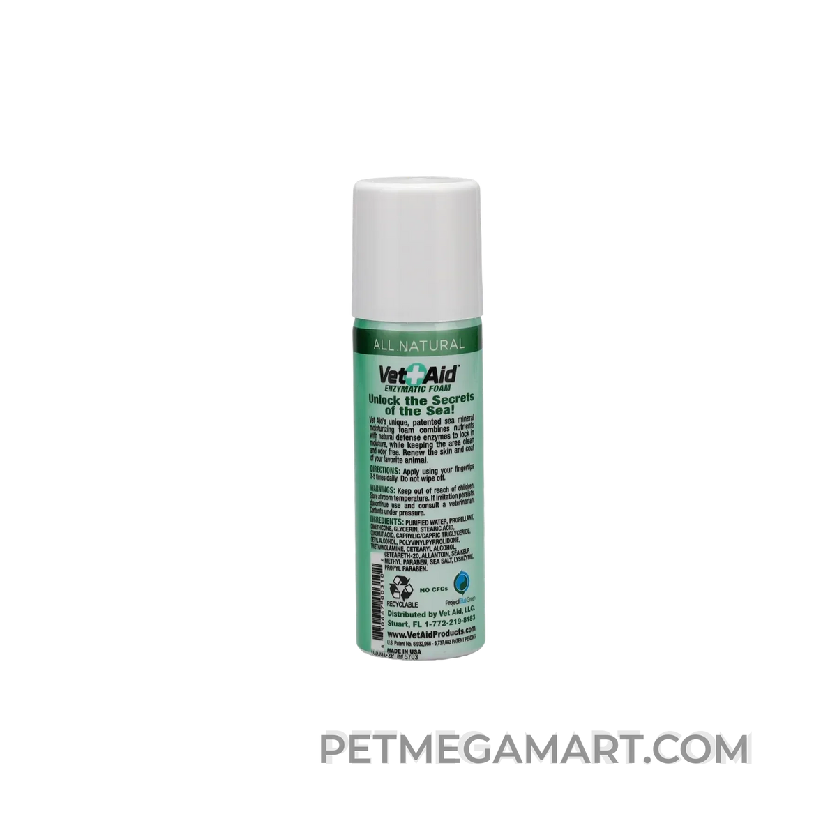 Vet-Aid Advanced Healing Sea Salt Foam for birds and chickens – back label