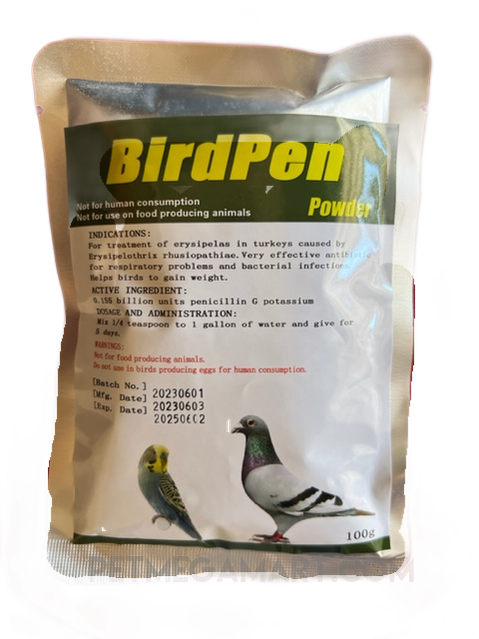 BirdPen Penicillin G for Birds – 0.155 Billion Units