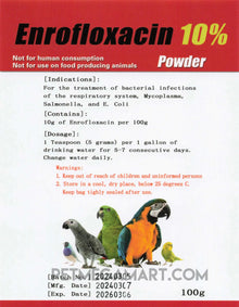 Enrofloxacin 10% Powder for Birds