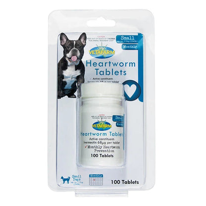 Heartworm Tablets for Dogs – Small, Medium & Large | 6, 20 or 100 Tablets