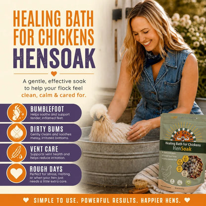 Buff Clucks HenSoak Herbal Healing Bath for Chickens – 15 oz