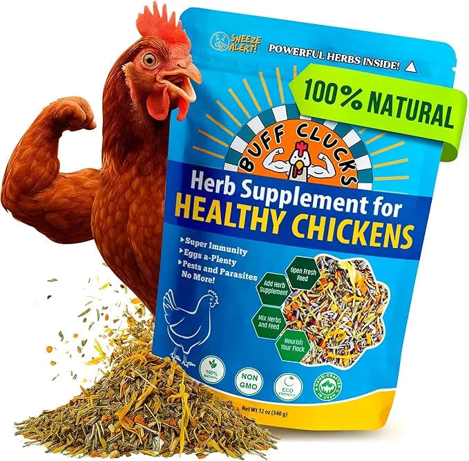 Buff Clucks Herb Supplement for Backyard Chickens