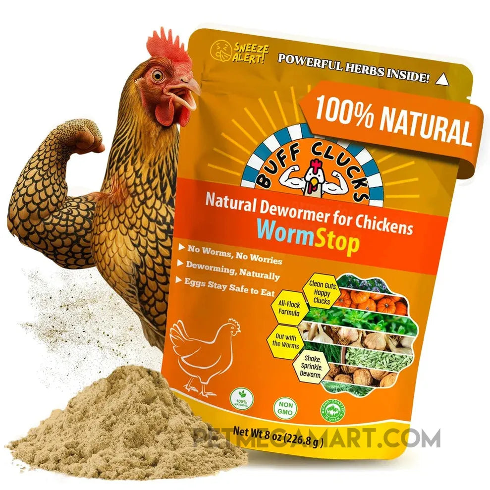 Buff Clucks WormStop for Chickens - 8 oz