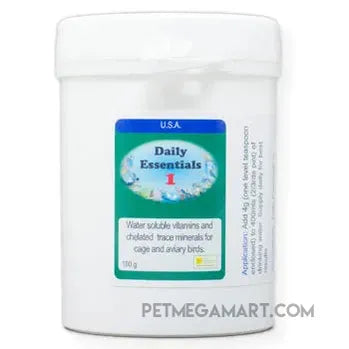 Daily Essentials 1 Daily Vitamins for Birds that you put in their drinking water 100 gram size