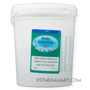 Daily Essentials 1 Daily Vitamins for Birds that you put in their drinking water 1 Kilogram size