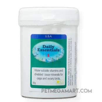Daily Essentials 1 Daily Vitamins for Birds that you put in their drinking water 50 gram size