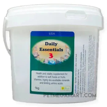 Daily Essentials 3 daily vitamins for Birds 1 kilogram size