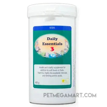 Daily Essentials 3 daily vitamins for Birds 400 gram size