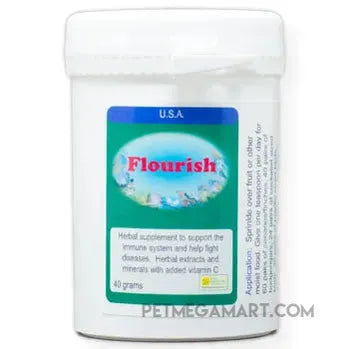 Flourish for Birds an herbal supplement to support the immune system 40 gram size