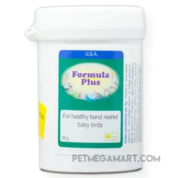 Formula Plus for baby Birds to supplement their hand-feeding formula 30 gram size 
