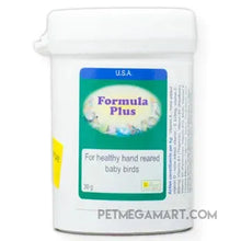Formula Plus for baby Birds to supplement their hand-feeding formula 30 gram size 