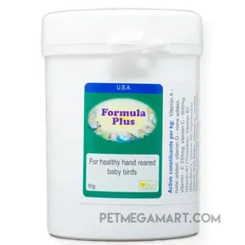 Formula Plus for baby Birds to supplement their hand-feeding formula 90 gram size 