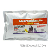 Metronidazole for protozoal infections in birds