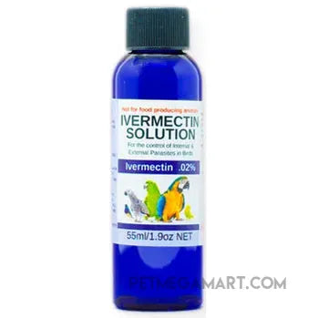 Ivermectin for Birds treats internal & external parasites 
