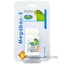 Megabac S for bird with megabacteria has Amphotericin-B 25g