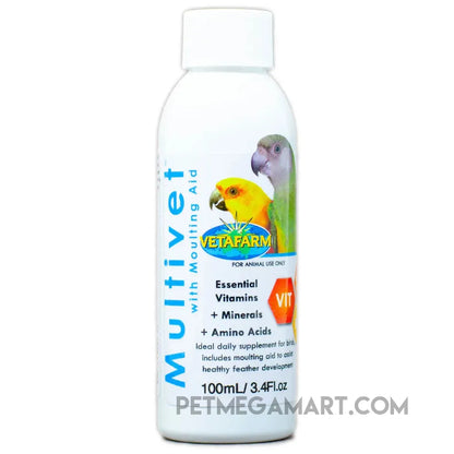 Multivet liquid vitamins for birds 100ml
