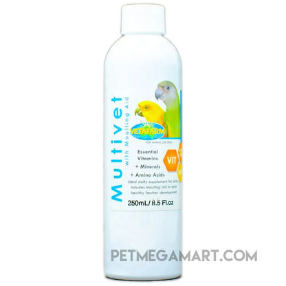 Multivet liquid vitamins for birds 250ml