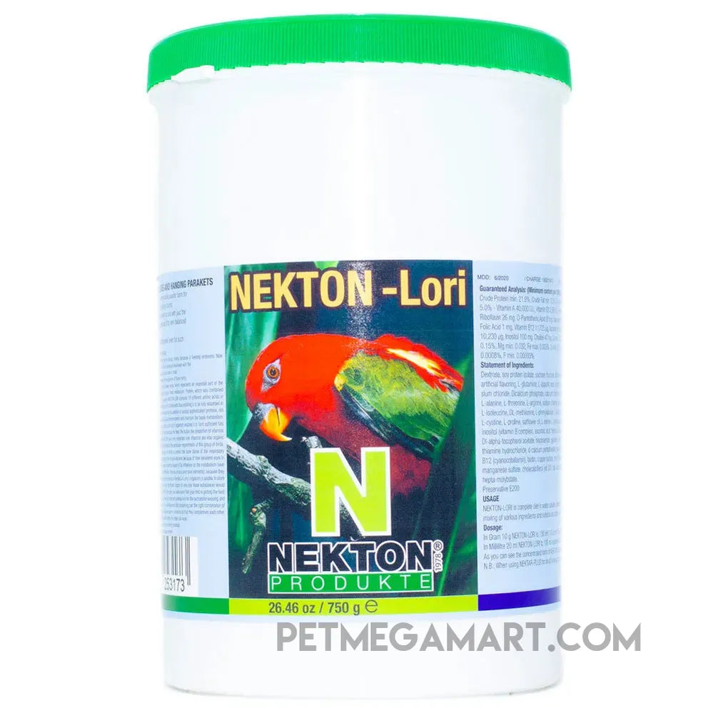 Complete diet for lories and hanging parakeets