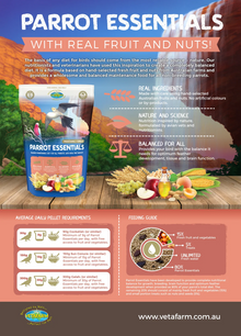 Vetafarm Parrot Essentials | Complete Pellet Diet for Parrots