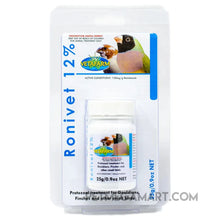 Ronivet 12% for treatment of canker and other protozoal infections in birds 25g