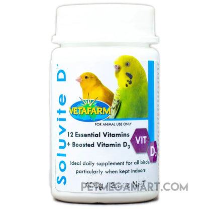 Soluvite D for birds with limited exposure to sunlight 100g