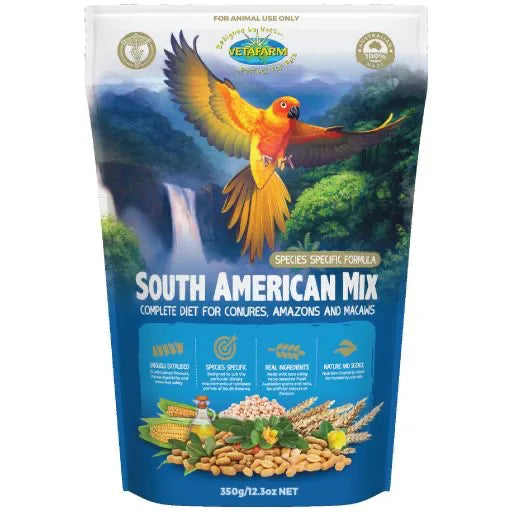 Vetafarm South American Mix | Parrot Pellets for Conures, Amazons & Macaws