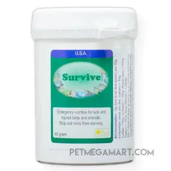 Survive emergency nutrition for sick and injured Birds 40 gram size